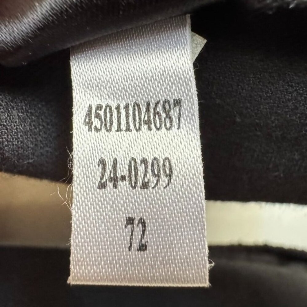 Y2K WHBM Black Stretch Velvet High Collar Silver Button Military Blazer Size 4 - Picture 16 of 17